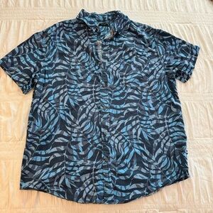 Men's Blue Patterned Shirt